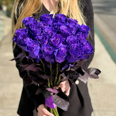 Purple Roses | Real Fresh Long Stem Purple Roses